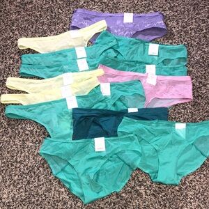 🆕Auden Mesh Lace Panty Small Bundle Thongs Bikinis 14 Piece | All NWT